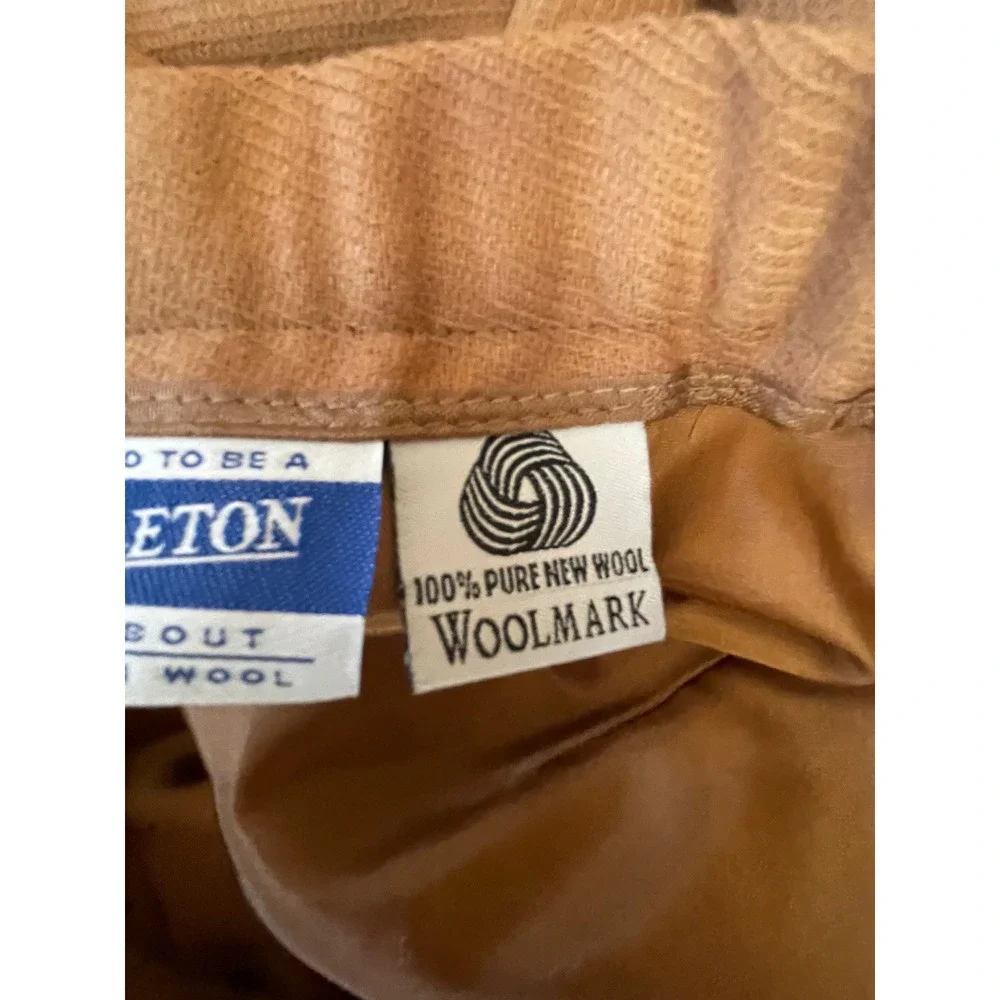 Pendleton Womens Skirt 14 Midi Camel Tan 100% Virgin Wool Vintage USA Modest